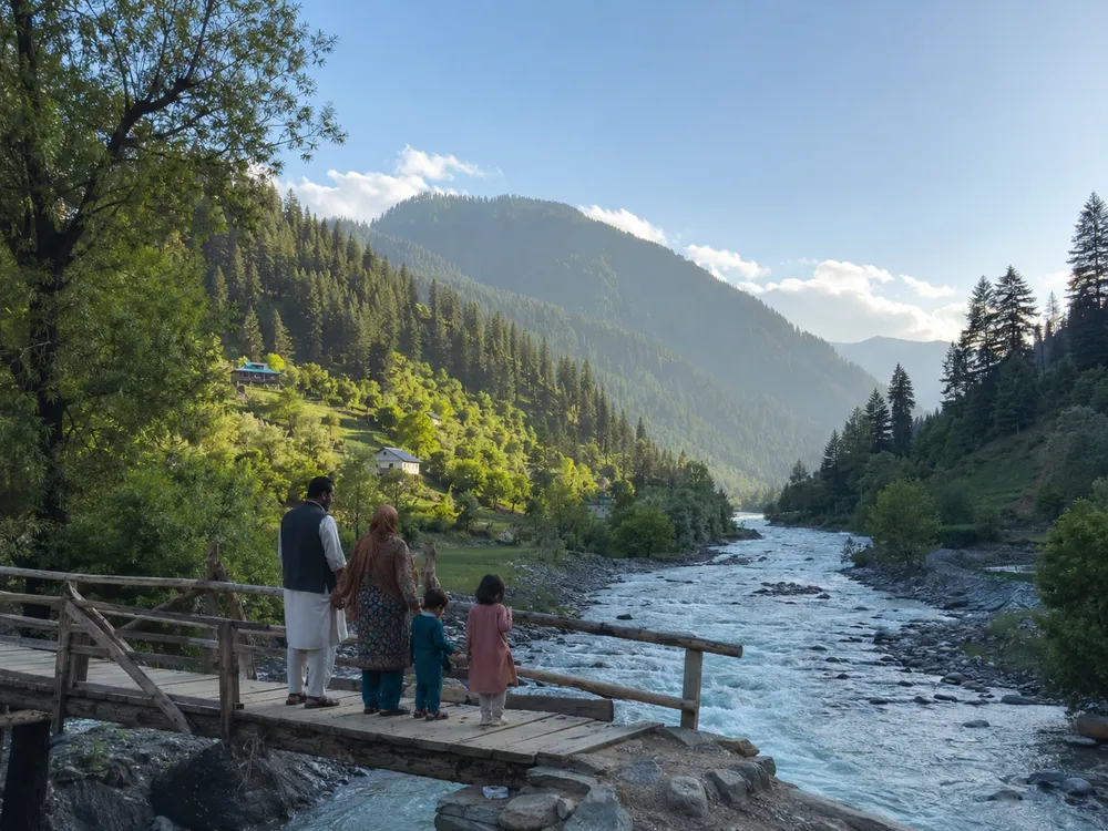 Kashmir & Neelum Valley tour route